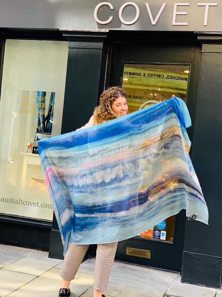 Layered Tide Scape Scarf