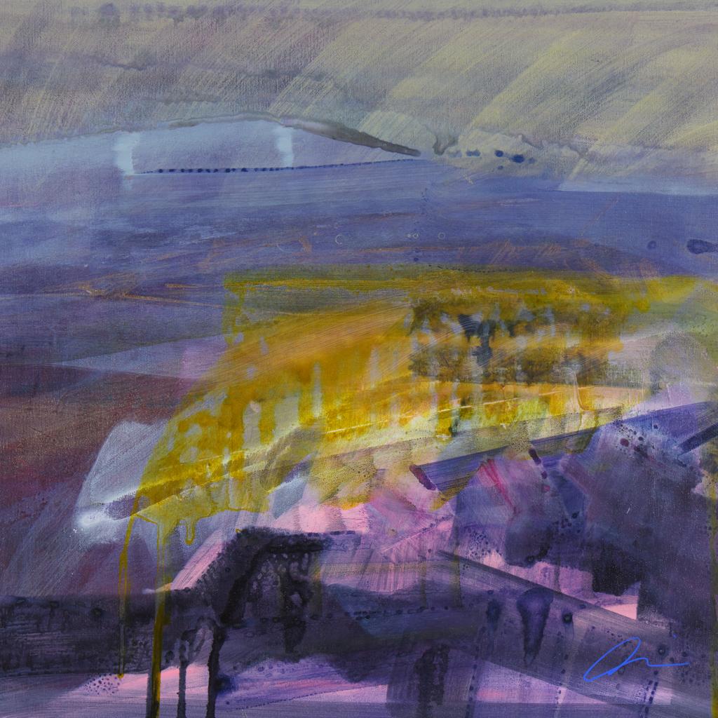 Abstract Scape I Scarf - Silk