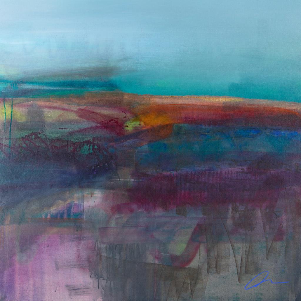 Highland Scape Scarf - Silk