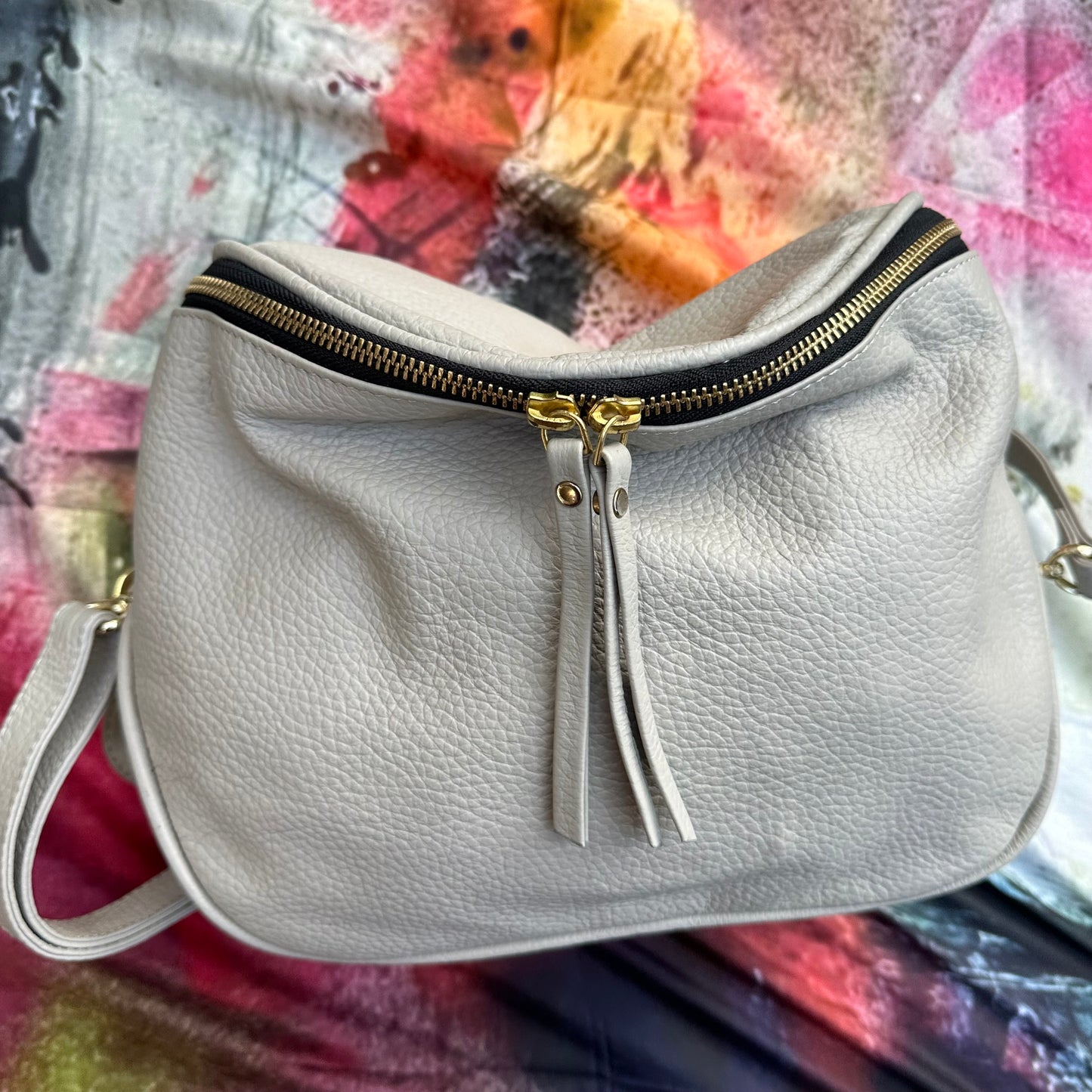 The Studio Curve Bag - Chalk