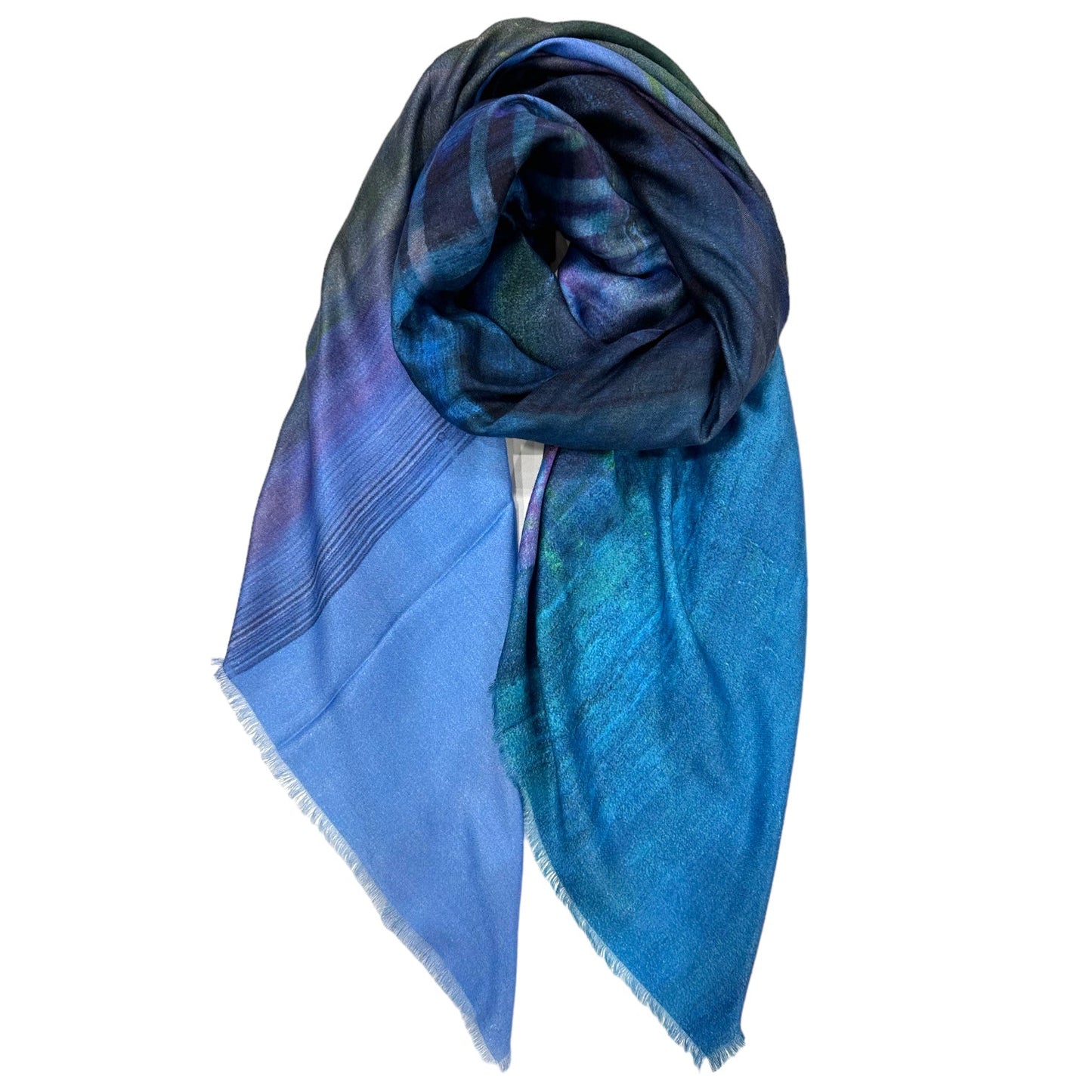 Layered Loch Scape Scarf - Silk