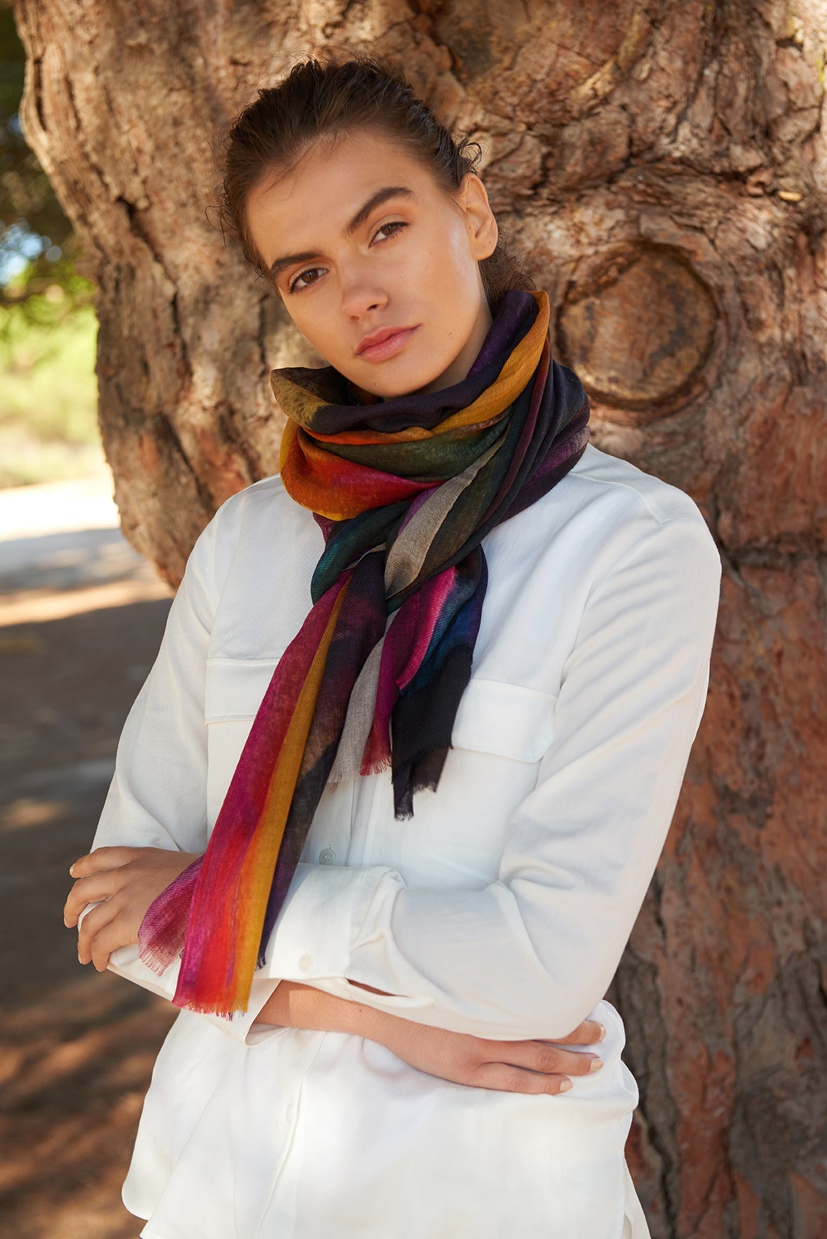 Neon Dusk Scarf - Wool