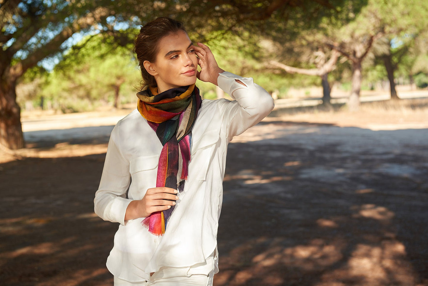 Neon Dusk Scarf - Wool