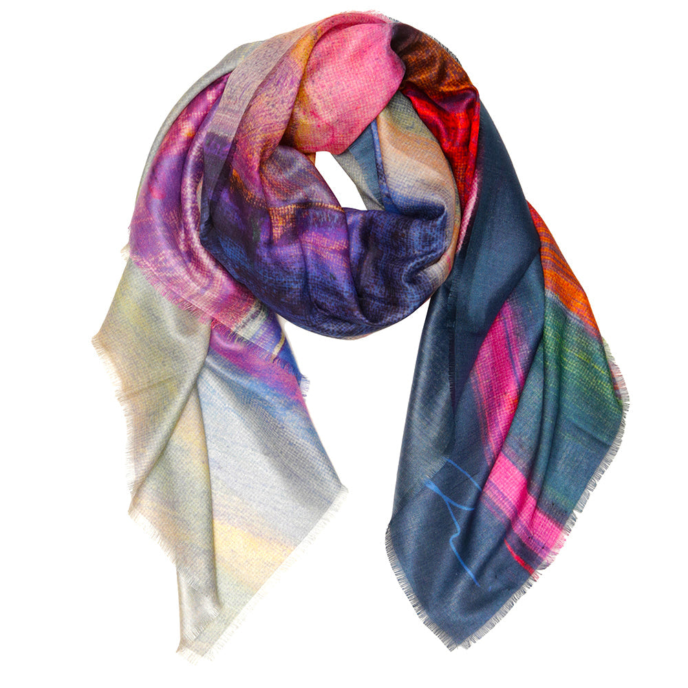 Neon Scape Scarf - Silk