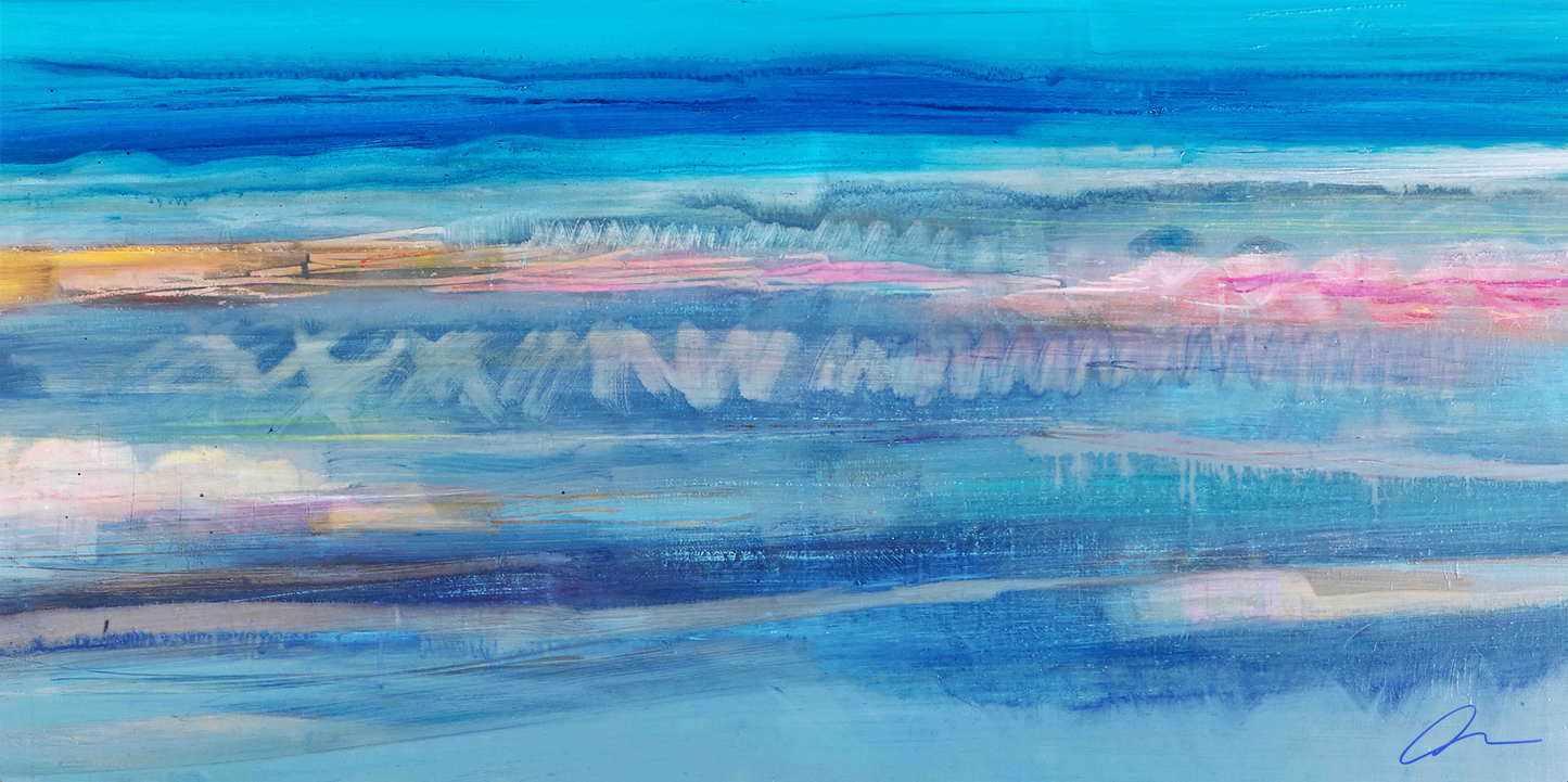 Layered Tide Scape Scarf