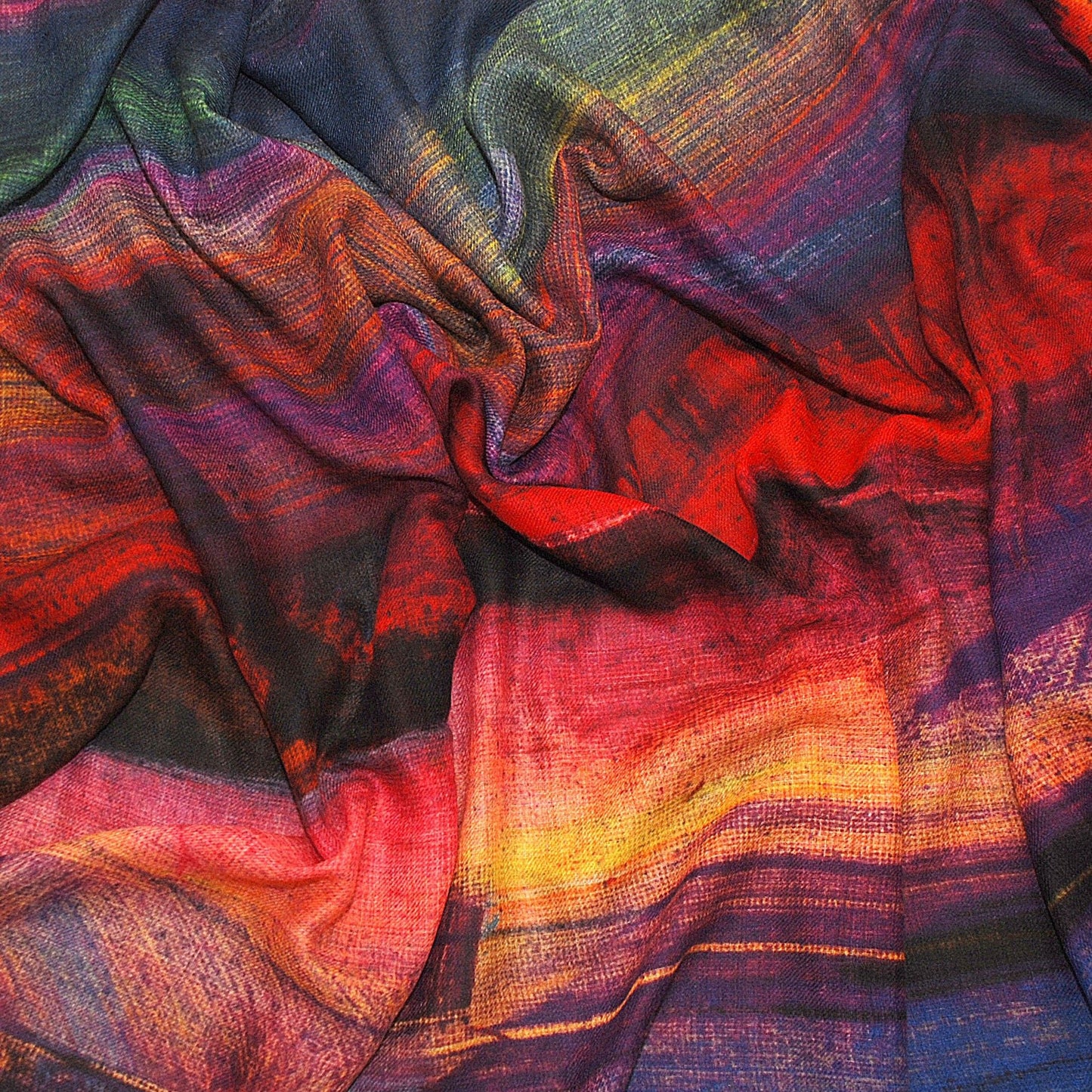 Neon Scape Scarf - Wool